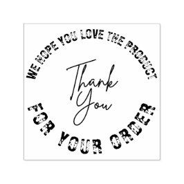 We Hope You Love It | Custom Small Business Permastempel