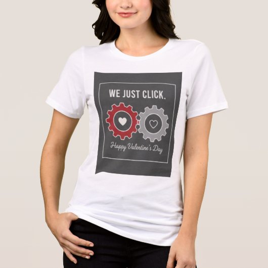 "We Just Click" Premium Tri-Blend Tee (Vorderseite)