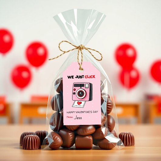 We Just Click Valentine Camera - Kids Classrooom Geschenkanhänger