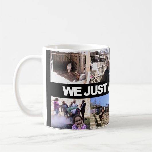 We just want to live - kaffemugg kaffeetasse (Links)