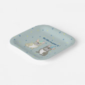 We like to paw-ty! French, bulldog Pappteller (Gewinkelt)