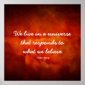 WE LIVE IN A UNIVERSE POSTER (Vorne)