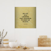 WE LIVE IN A UNIVERSE POSTER (Küche)