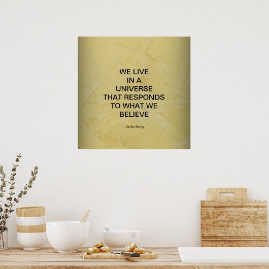 WE LIVE IN A UNIVERSE POSTER (Küche)