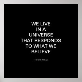 WE LIVE IN A UNIVERSE POSTER