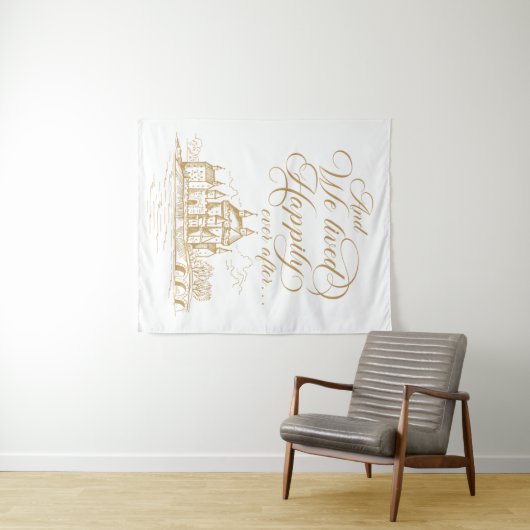 We lived happily ever after royal backdrop wandteppich (Beispiel (Horizontal))