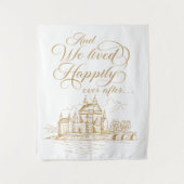 We lived happily ever after royal backdrop wandteppich (Vorderseite)