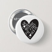 We love because he first loved us button (Vorne & Hinten)