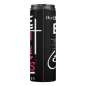 We Love Because He Loved Us First Thermosbecher (Rückseite)