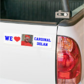 WE LOVE CARDINAL DOLAN AUTOAUFKLEBER (Auf Lkw)