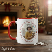 We LOVE Hot Chocolate Festive Personalized Tasse