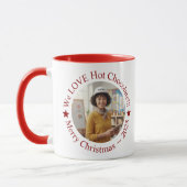 We LOVE Hot Chocolate Festive Personalized Tasse (Links)