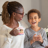 We Love Mom Ever Pink Custom Photo Collage Mugs Tasse