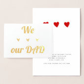 We Love Our Dad | Real Foil | Father's Day Folienkarte (Anzeige)