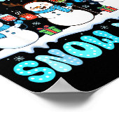 We Love Our Patients Snow Much Funny Snowman Chris Poster (Ecke)