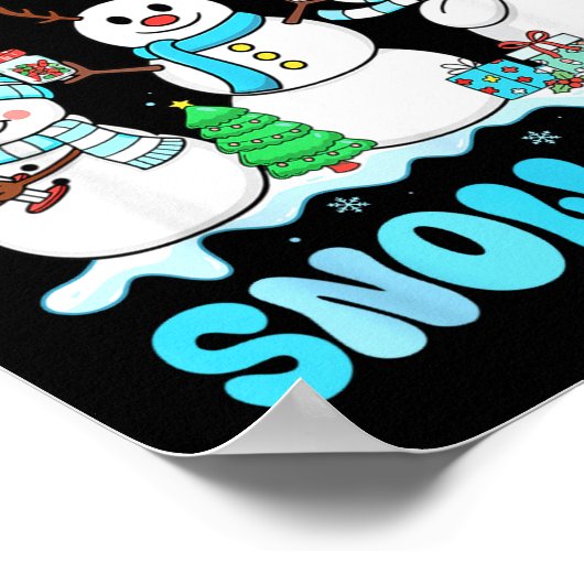 We Love Our Patients Snow Much Funny Snowman Chris Poster (Ecke)