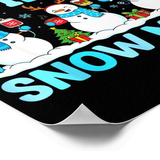 We Love Our Patients Snow Much Funny Snowman Chris Poster (Ecke)