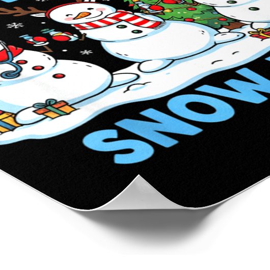 We Love Our Patients Snow Much Funny Snowman Chris Poster (Ecke)