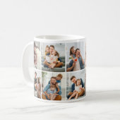 We love you dad collage of 9 photos children kaffeetasse (Vorderseite Links)