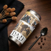 We Love You Dad Personalized Father Photo Collage Thermobecher