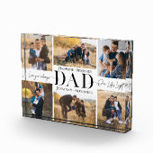 We Love You Dad Simple Father Collage Keepsake Fotoblock (Rechts)