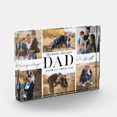 We Love You Dad Simple Father Collage Keepsake Fotoblock (Links)