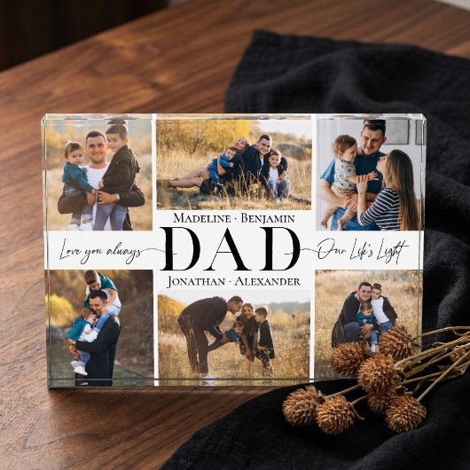 We Love You Dad Simple Father Collage Keepsake Fotoblock