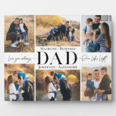 We Love You Dad Simple Photo Collage Keepsake Fotoplatte (Vorderseite)