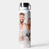 We Love you Daddy Custom Multi Photos Father's Day Trinkflasche (Rückseite)