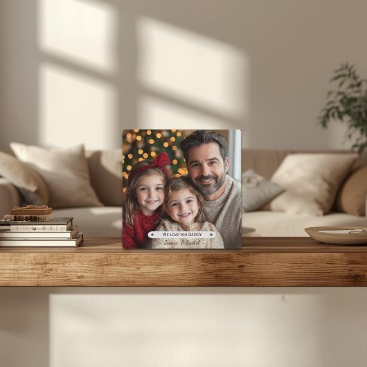 We Love You Daddy Fathers Day Fotoplatte