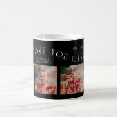 We Love You Grandma 4-Photo Black Kaffeetasse (Mittel)