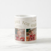 We Love You Grandma 4-Photo Cream Kaffeetasse (Mittel)