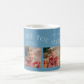 We Love You Grandma 4-Photo Denim Blue Kaffeetasse (Mittel)