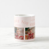 We Love You Grandma 4-Photo Peach Kaffeetasse (Mittel)