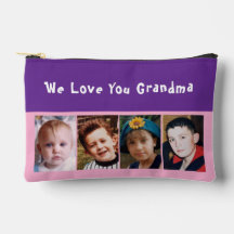 We love you grandma 4 photo pink purple