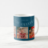 We Love You Grandma 4-Photo Teal Kaffeetasse (VorderseiteRechts)