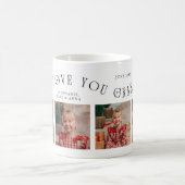 We Love You Grandma 4-Photo White  Kaffeetasse (Mittel)