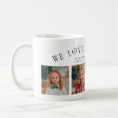 We Love You Grandma 4-Photo White  Kaffeetasse (Links)