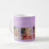 We Love You Grandma 4-Photo Wisteria Kaffeetasse (Vorderseite Links)