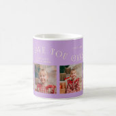 We Love You Grandma 4-Photo Wisteria Kaffeetasse (Mittel)