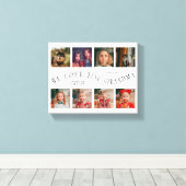 We Love You Grandma | 8 Photo Grid White Leinwanddruck (Insitu (Holzboden))