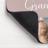 We Love you Grandma Script 8 Photo Modern Mousepad (Ecke)