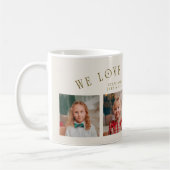 We Love You Grandpa 4-Photo Cream Kaffeetasse (Links)