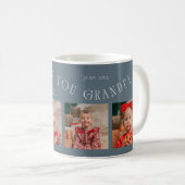 We Love You Grandpa 4-Photo Slate Blue Kaffeetasse (VorderseiteRechts)