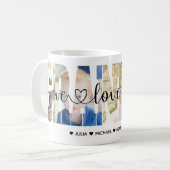 We Love You Grandpa Add Photo And Name Kaffeetasse (Vorderseite Links)