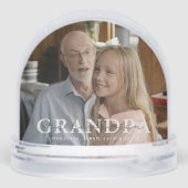 We Love You Grandpa Custom Snow Globe Schneekugeln (Rückseite)