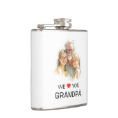 We Love You Grandpa Flask | Personalized Photo Flachmann (Rechts)