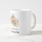 We Love You Grandpa Mug | Personalized Photo Jumbo-Tasse (Vorderseite Rechts)