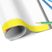 We Love You Mom Hand-Drawn Crayon Art Geschenkpapier (Rolleneckpunkt)