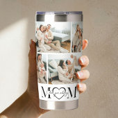 We Love You Mom Personalized Mother Photo Collage Thermobecher